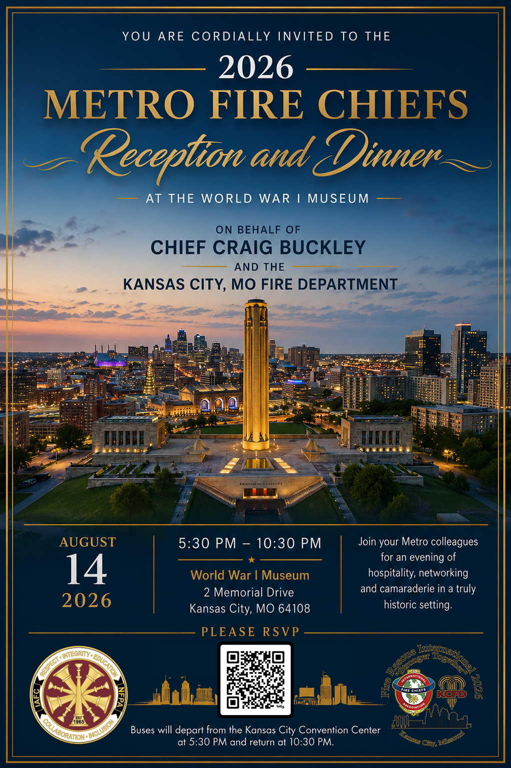 2026 Metro Fire Chiefs Reception & Dinner